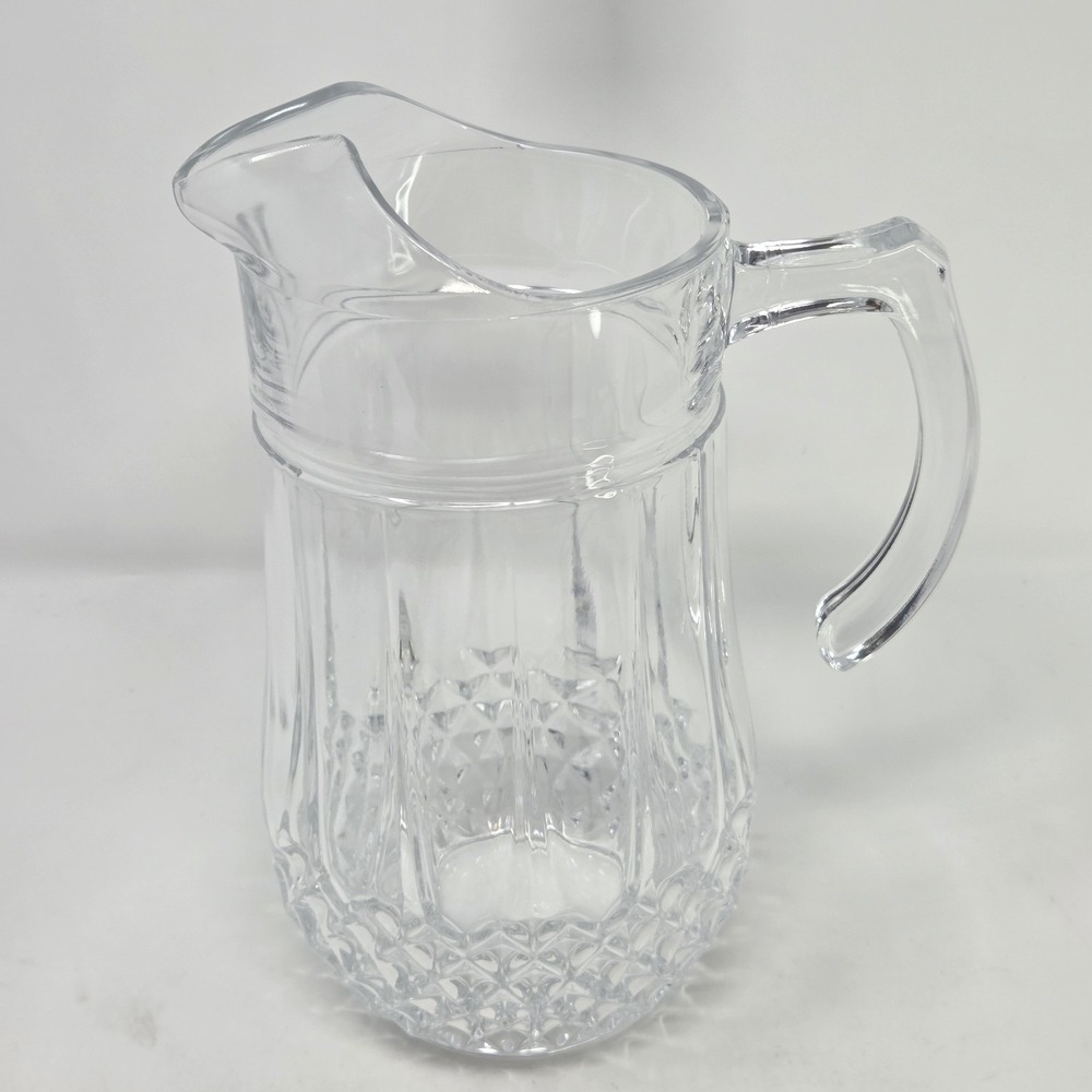Cristal D'Arques Longchamp 24% Lead Crystal Pitcher 48 oz France H 9½" by Durand